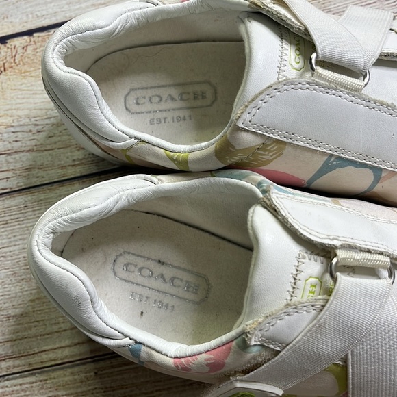 Coach Kyrie Signature Elastic Strap Slip On Sneakers - Picture 7 of 9